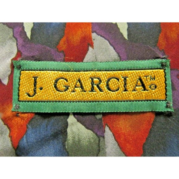J. Garcia Men's Tie, Abstract Design, 100% Imported Silk - Picture 3 of 4